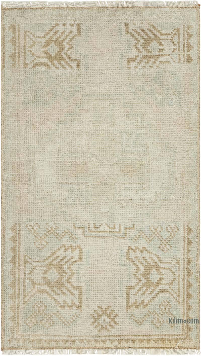 Vintage Turkish Hand-Knotted Rug - 1' 7" x 2' 8" (19" x 32") - K0083208