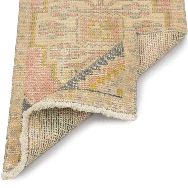 El Dokuma Vintage Halı - 48 cm x 93 cm - K0083209