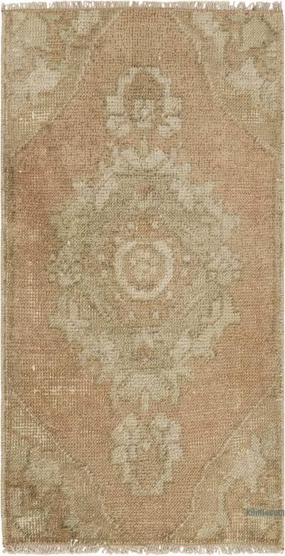 Alfombra Vintage Turca Anudada a Mano - 47 cm x 88 cm