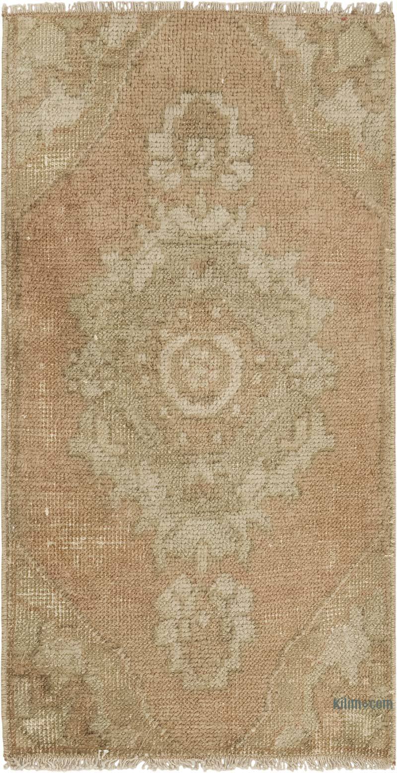 El Dokuma Vintage Halı - 47 cm x 88 cm - K0083211