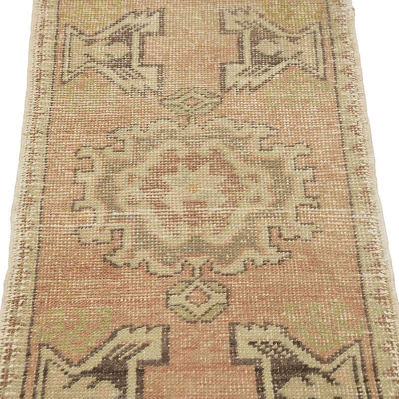 Alfombra Vintage Turca Anudada a Mano - 50 cm x 98 cm - K0083213