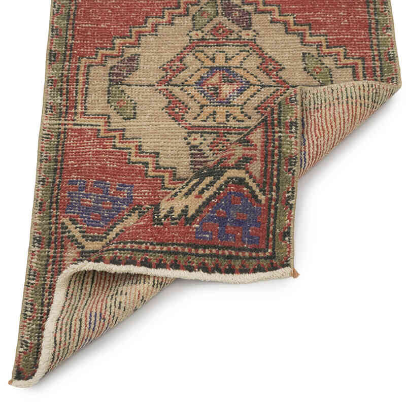 Vintage Turkish Hand-Knotted Rug - 1' 8" x 3'  (20" x 36") - K0083214