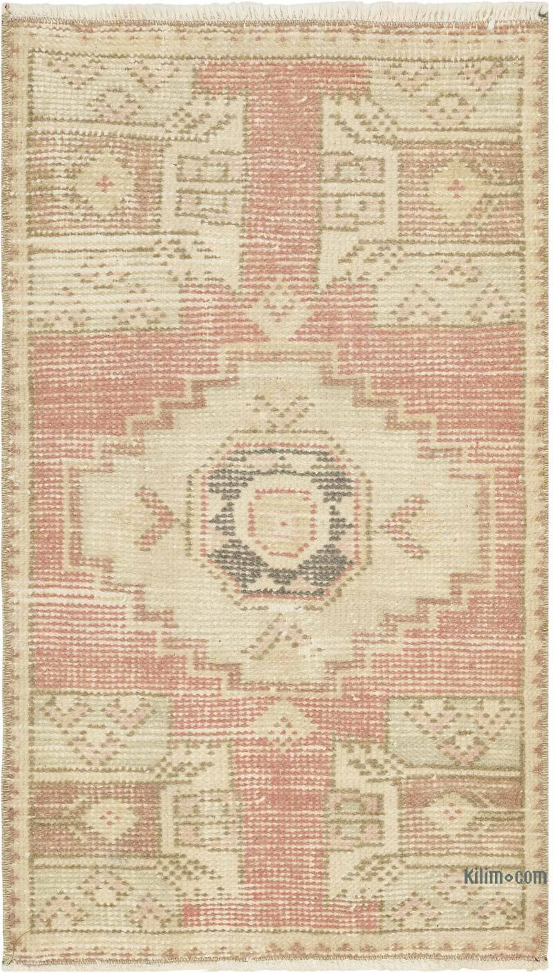 Vintage Turkish Hand-Knotted Rug - 1' 7" x 2' 8" (19" x 32") - K0083215