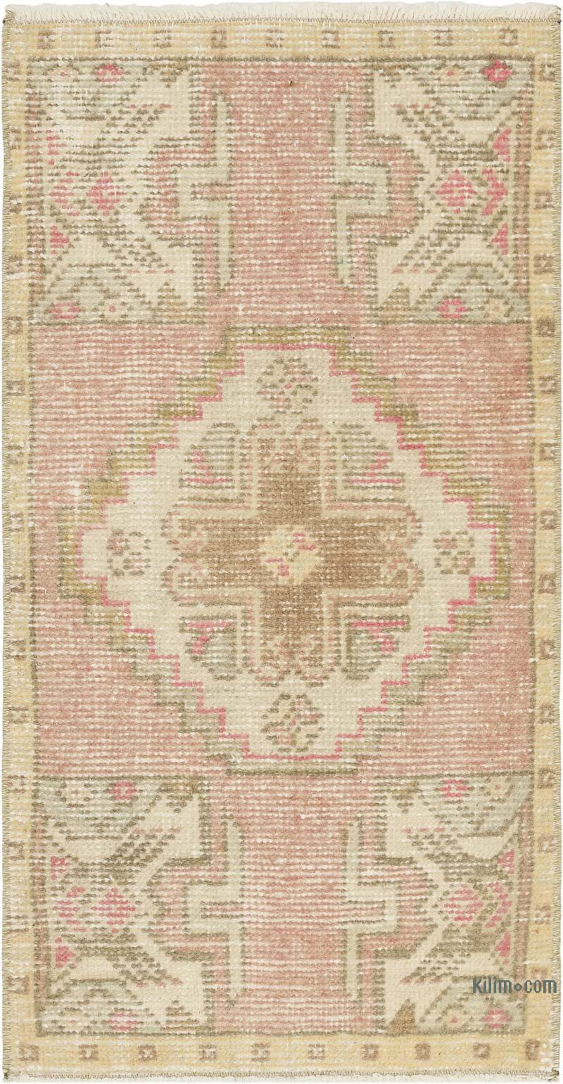 Vintage Turkish Hand-Knotted Rug - 1' 6" x 2' 11" (18" x 35") - K0083216