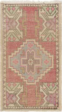 El Dokuma Vintage Halı - 53 cm x 90 cm