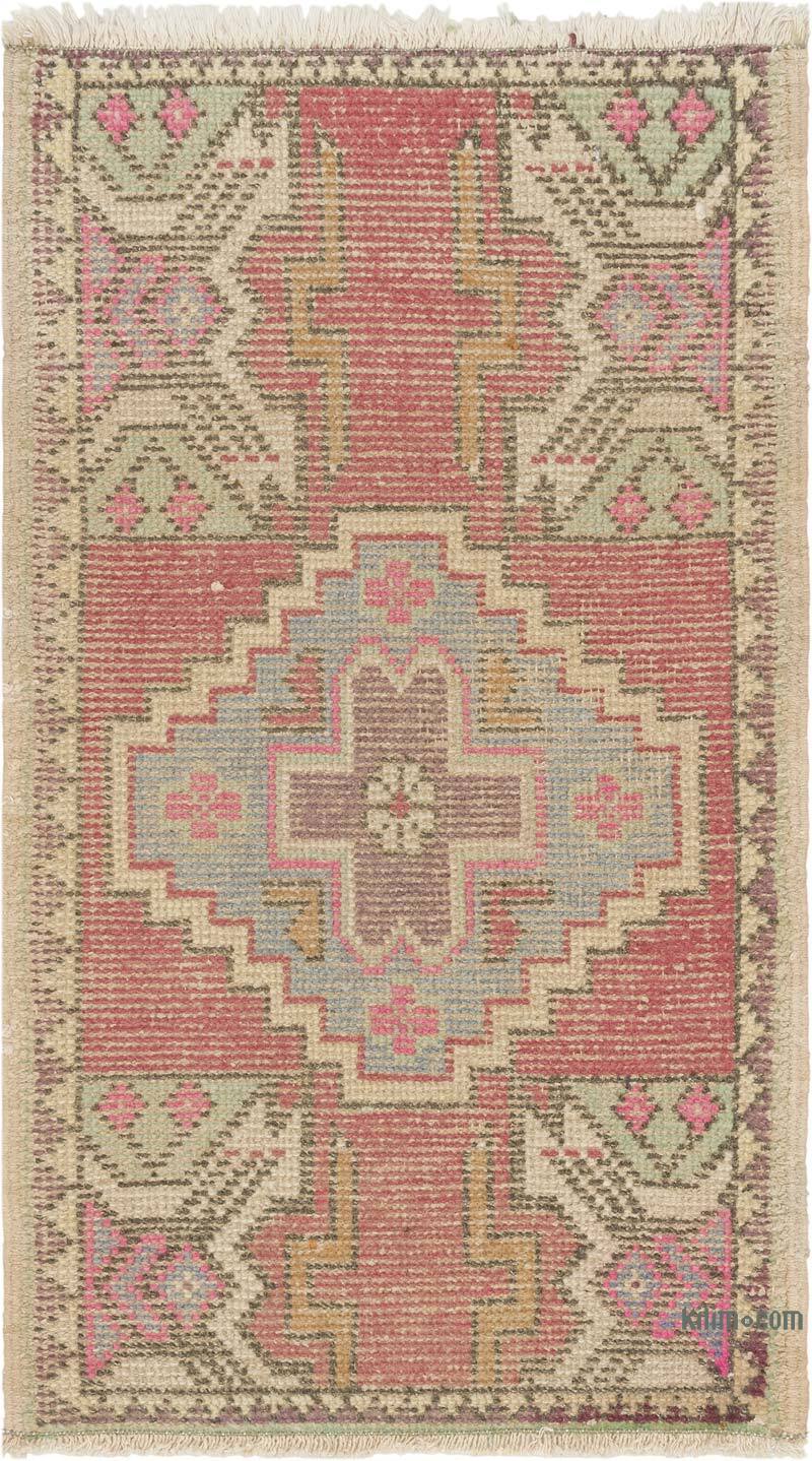 Vintage Turkish Hand-Knotted Rug - 1' 9" x 2' 11" (21" x 35") - K0083217