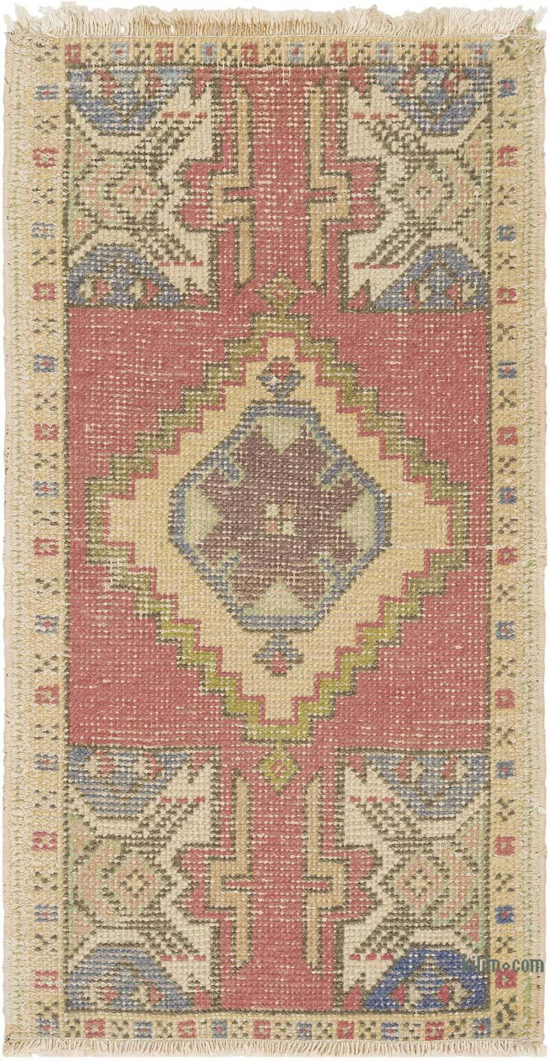 Vintage Turkish Hand-Knotted Rug - 1' 8" x 3' 2" (20" x 38") - K0083219