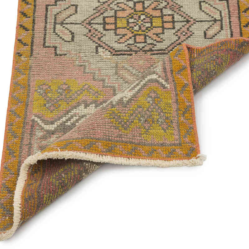 El Dokuma Vintage Halı - 50 cm x 101 cm - K0083221