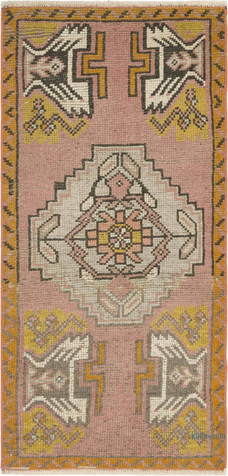 El Dokuma Vintage Halı - 50 cm x 101 cm - K0083221