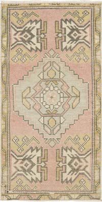 El Dokuma Vintage Halı - 50 cm x 99 cm