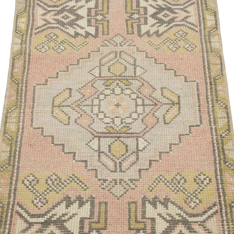 Vintage Turkish Hand-Knotted Rug - 1' 8" x 3' 3" (20" x 39") - K0083224