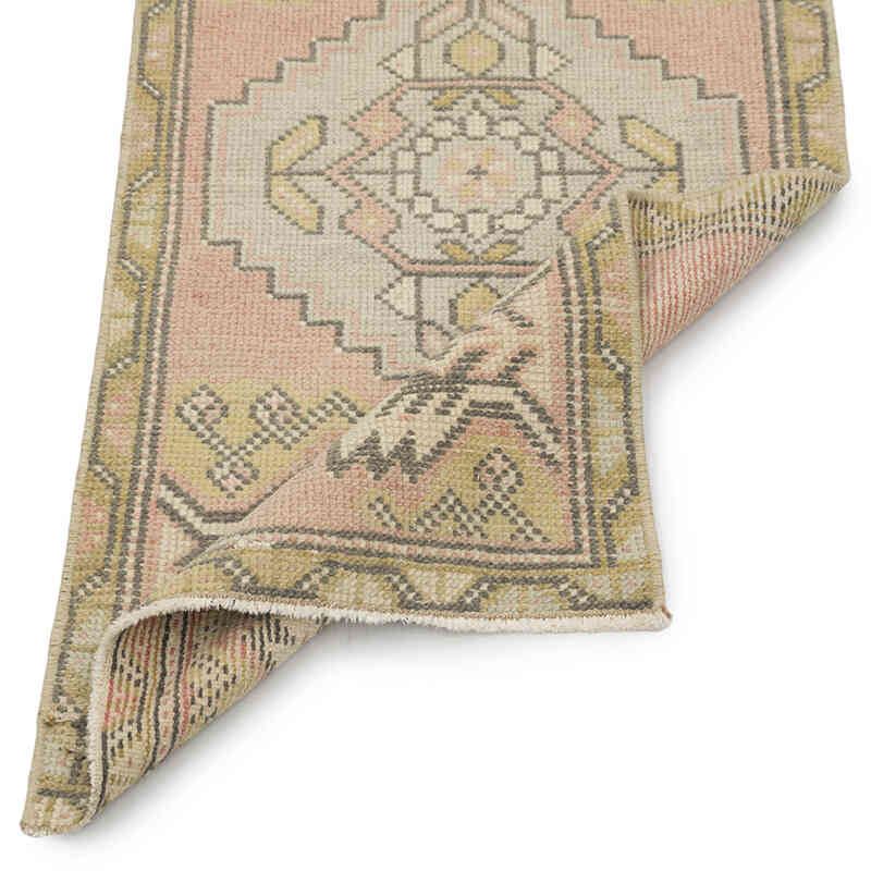 Vintage Turkish Hand-Knotted Rug - 1' 8" x 3' 3" (20" x 39") - K0083224