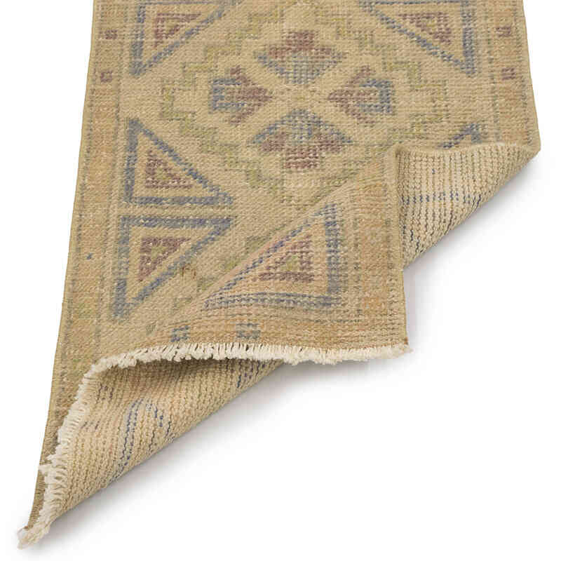 Vintage Turkish Hand-Knotted Rug - 1' 7" x 3' 4" (19" x 40") - K0083226