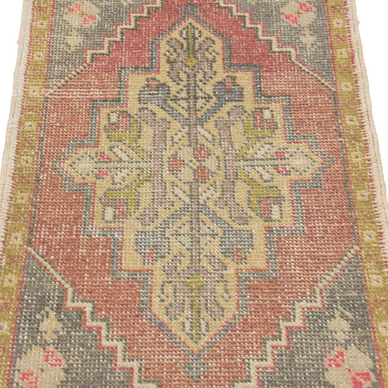 Alfombra Vintage Turca Anudada a Mano - 50 cm x 93 cm - K0083227