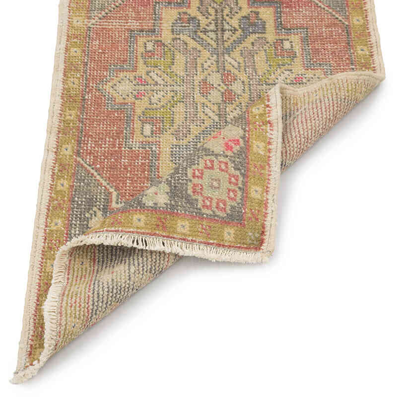 Alfombra Vintage Turca Anudada a Mano - 50 cm x 93 cm - K0083227