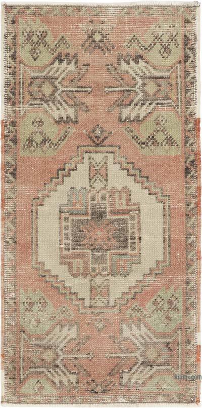 Alfombra Vintage Turca Anudada a Mano - 47 cm x 95 cm