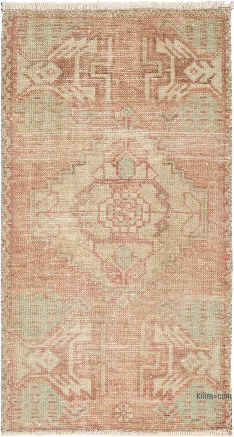 Vintage Turkish Hand-Knotted Rug - 1' 7" x 2' 10" (19" x 34") - K0083230
