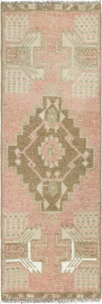 El Dokuma Vintage Halı - 36 cm x 105 cm
