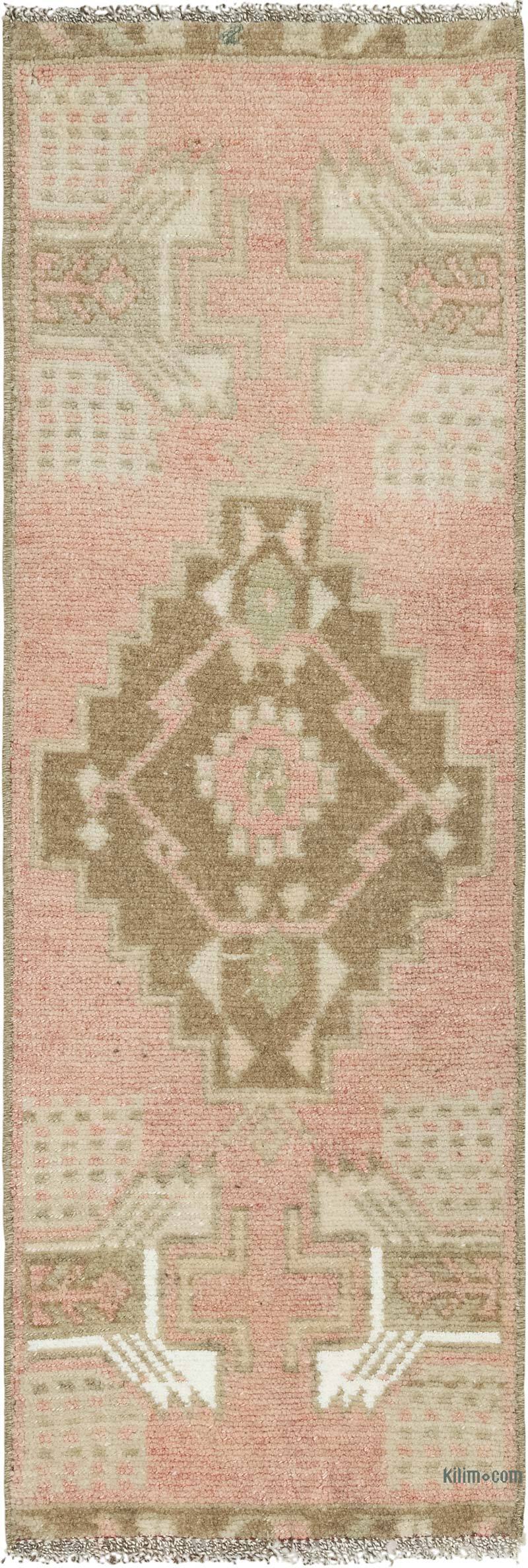 Vintage Turkish Hand-Knotted Rug - 1' 2" x 3' 5" (14" x 41") - K0083231
