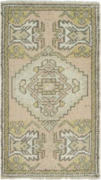El Dokuma Vintage Halı - 53 cm x 93 cm