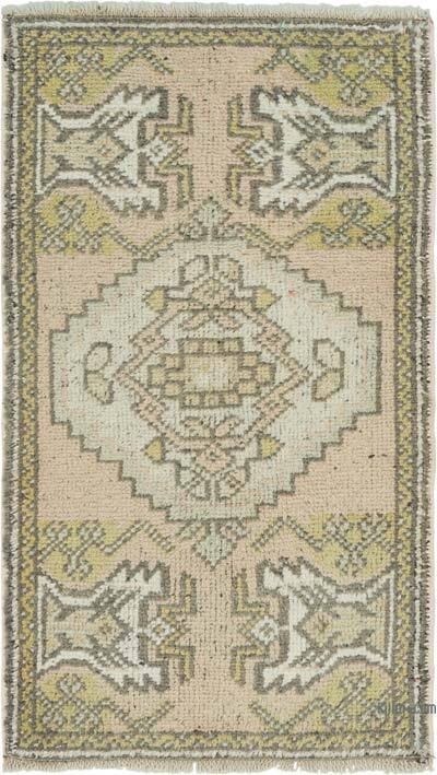 El Dokuma Vintage Halı - 53 cm x 93 cm