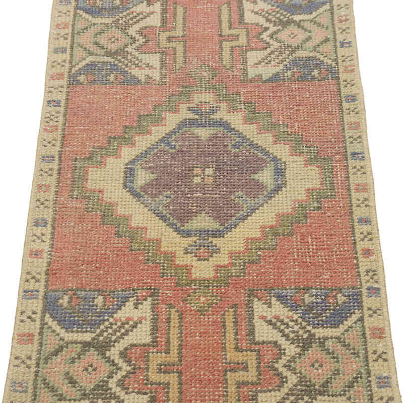Vintage Turkish Hand-Knotted Rug - 1' 7" x 3' 1" (19" x 37") - K0083239