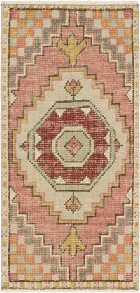 El Dokuma Vintage Halı - 44 cm x 92 cm