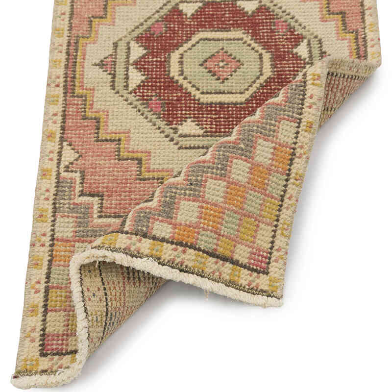 El Dokuma Vintage Halı - 44 cm x 92 cm - K0083240
