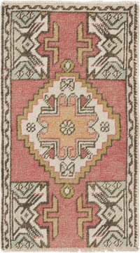 El Dokuma Vintage Halı - 49 cm x 86 cm