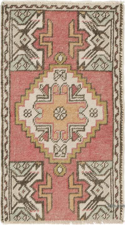 El Dokuma Vintage Halı - 49 cm x 86 cm