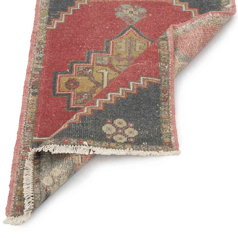Alfombra Vintage Turca Anudada a Mano - 56 cm x 86 cm - K0083243