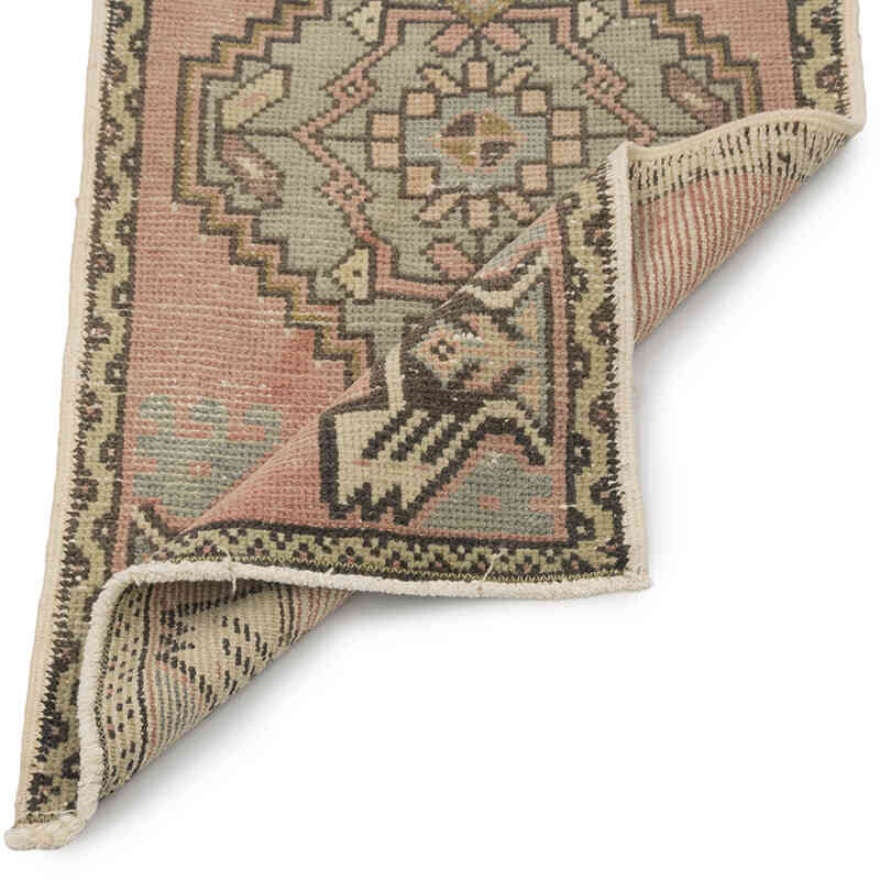 Vintage Turkish Hand-Knotted Rug - 1' 8" x 3' 4" (20" x 40") - K0083248