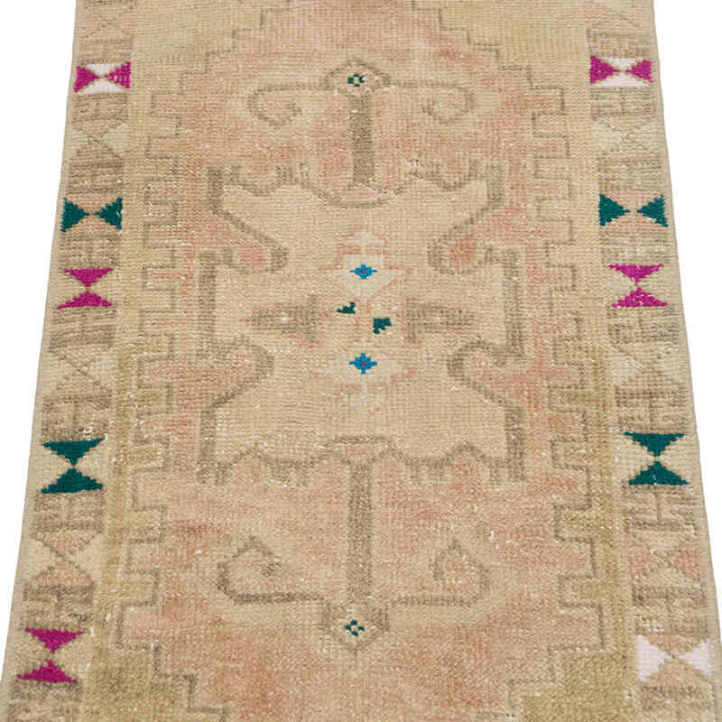 Vintage Turkish Hand-Knotted Rug - 1' 5" x 2' 11" (17" x 35") - K0083346