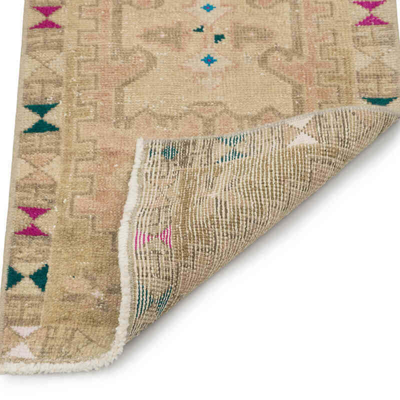 Vintage Turkish Hand-Knotted Rug - 1' 5" x 2' 11" (17" x 35") - K0083346