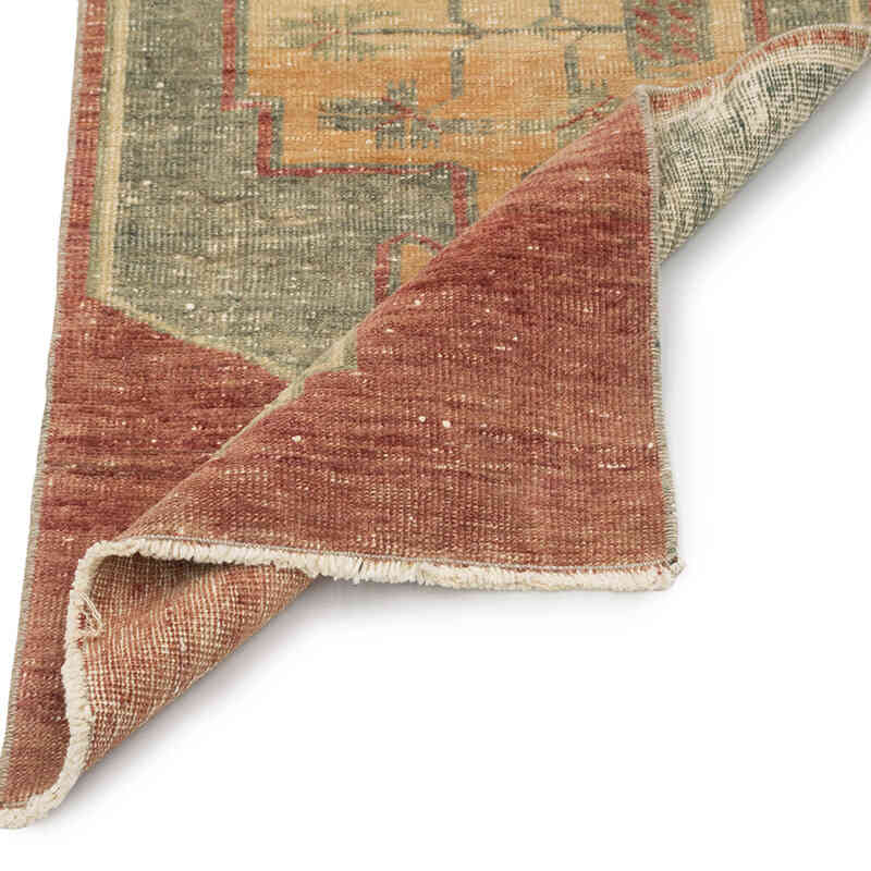 El Dokuma Vintage Halı - 52 cm x 112 cm - K0083350