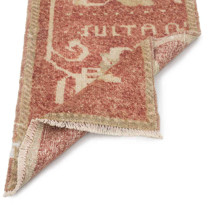 Vintage Turkish Hand-Knotted Rug - 1' 7" x 3' 1" (19" x 37") - K0083355