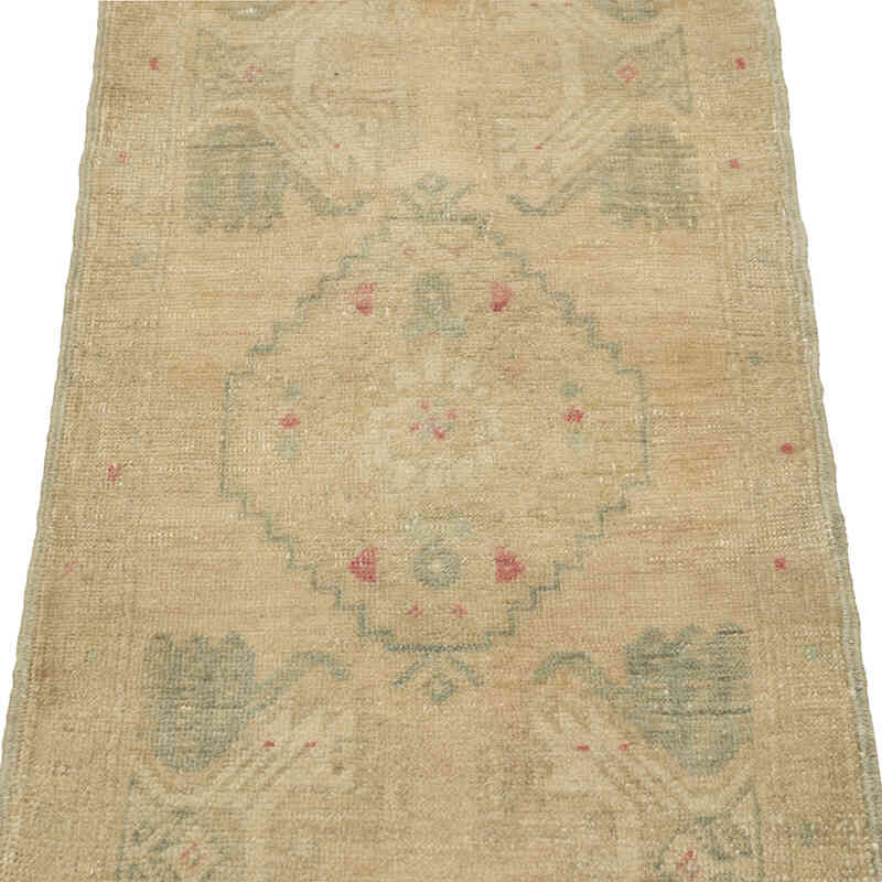 Vintage Turkish Hand-Knotted Rug - 1' 8" x 3' 9" (20" x 45") - K0083357