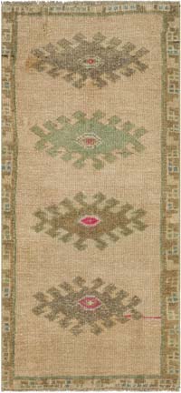 El Dokuma Vintage Halı - 45 cm x 98 cm
