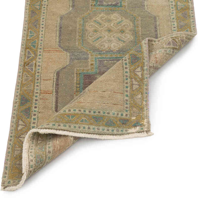 Alfombra Vintage Turca Anudada a Mano - 48 cm x 98 cm - K0083363