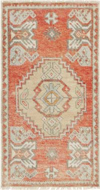 Alfombra Vintage Turca Anudada a Mano - 51 cm x 94 cm