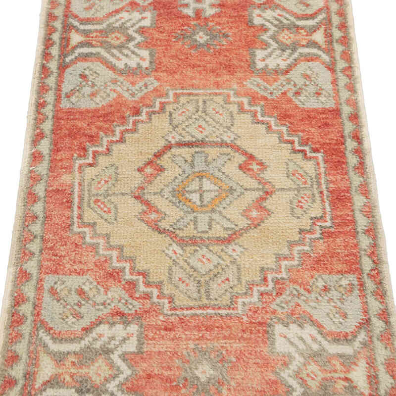 Alfombra Vintage Turca Anudada a Mano - 51 cm x 94 cm - K0083364