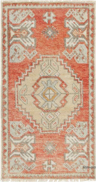 Alfombra Vintage Turca Anudada a Mano - 51 cm x 94 cm