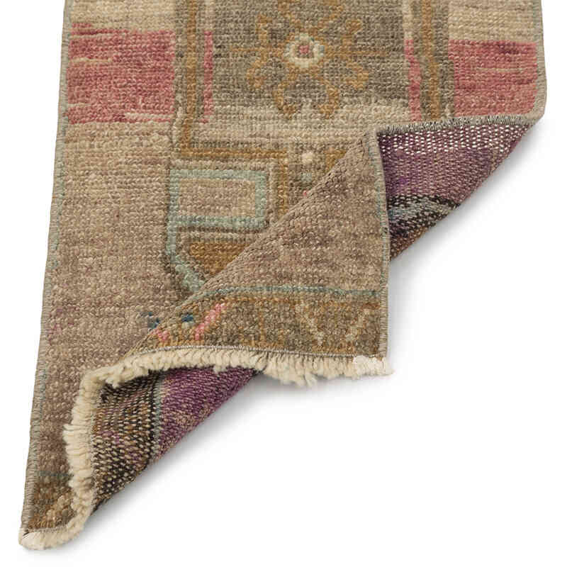 Alfombra Vintage Turca Anudada a Mano - 45 cm x 93 cm - K0083366