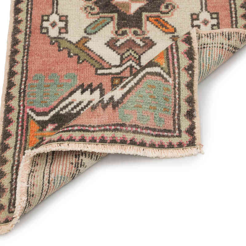 El Dokuma Vintage Halı - 47 cm x 93 cm - K0083370