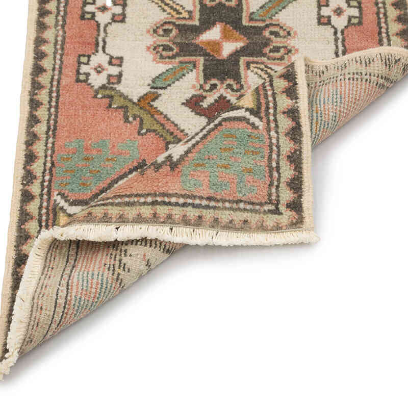 Vintage Turkish Hand-Knotted Rug - 1' 7" x 3'  (19" x 36") - K0083371