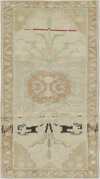 El Dokuma Vintage Halı - 51 cm x 91 cm
