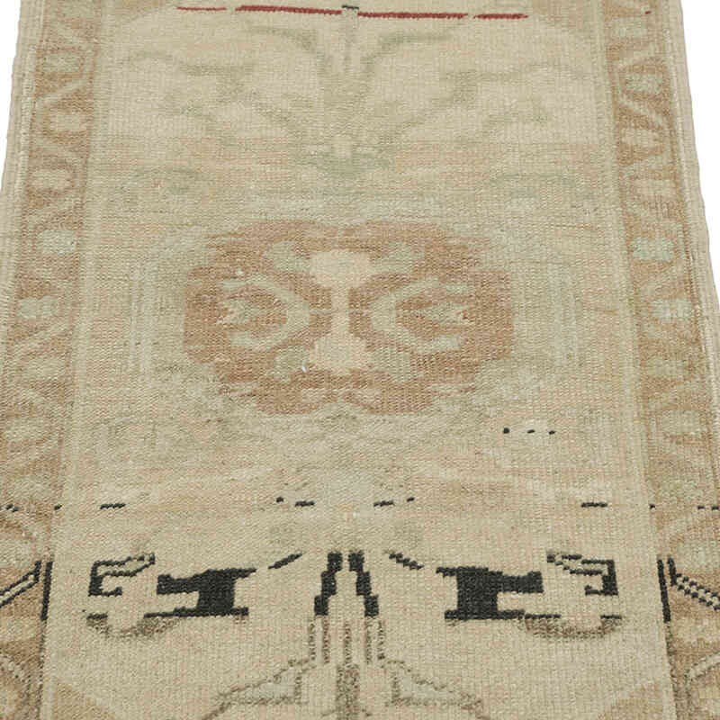 Alfombra Vintage Turca Anudada a Mano - 51 cm x 91 cm - K0083372