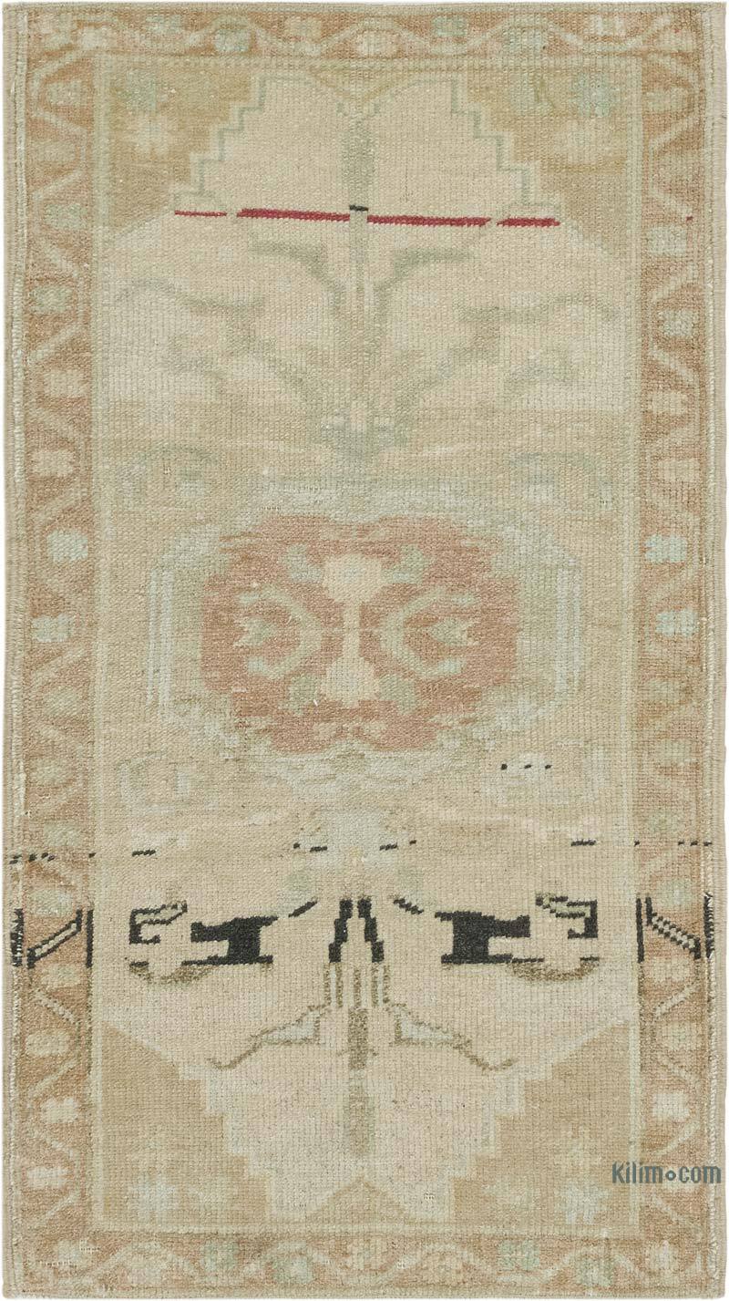 Alfombra Vintage Turca Anudada a Mano - 51 cm x 91 cm - K0083372