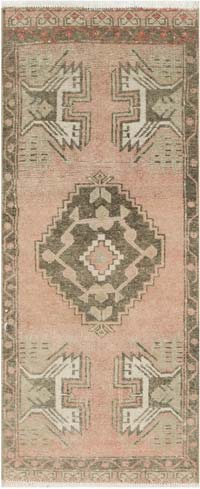 El Dokuma Vintage Halı - 44 cm x 104 cm