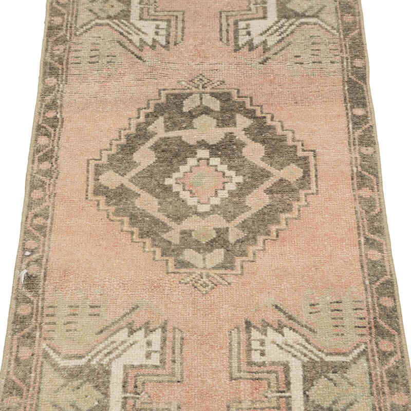 El Dokuma Vintage Halı - 44 cm x 104 cm - K0083373